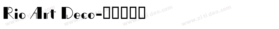 Rio Art Deco字体转换